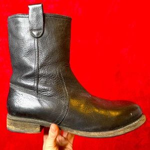 Blackstone black leather boots size 13
